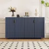 Streamdale Furniture Streamdale Navy Sideboard With Adjustable Shelves And Copper Handles