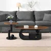 Streamdale Furniture Streamdale Nesting Coffee Table Set Of 2, Black