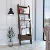 Streamdale Furniture Streamdale New Haven 1-drawer 4-shelf Ladder Bookcase Dark Walnut