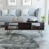 Streamdale Furniture Streamdale Newport Rectangle 2-shelf Coffee Table White