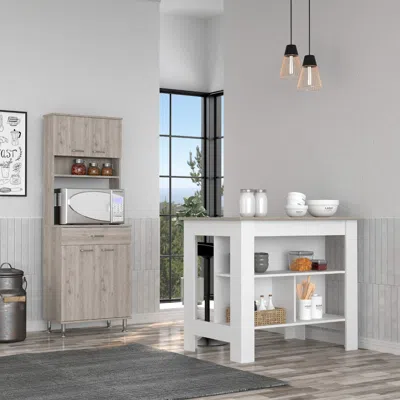 Streamdale Furniture Streamdale Newton 8-shelf 1-drawer 2-piece Kitchen Set