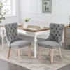 Streamdale Furniture Streamdale Nikki Collection Gray Upholstered Dining Chair Set