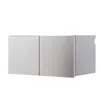 Streamdale Furniture Streamdale Nova Series Wood Wall Mounted Garage Cabinet In Metallic Gray