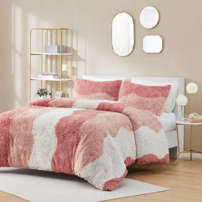 Streamdale Furniture Streamdale Ombre Shaggy Faux Fur Comforter Set