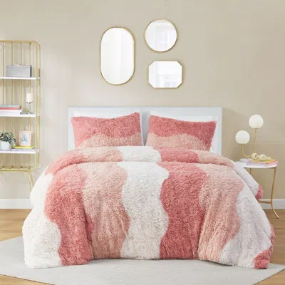 Streamdale Furniture Streamdale Ombre Shaggy Faux Fur Comforter Set