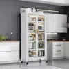 Streamdale Furniture Streamdale Open-door Kitchen Shelving Floor-to-ceiling Multilevel Household Microwave Storage Cabine