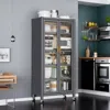 Streamdale Furniture Streamdale Open-door Kitchen Shelving Floor-to-ceiling Multilevel Household Microwave Storage Cabine