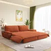 Streamdale Furniture Streamdale Orange 73.2" Queen Pull Out Sofa Bed, 3-in-1 Convertible Sleeper