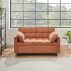 Streamdale Furniture Streamdale Orange Folding Sofa Bed With Adjustable Back In Brown