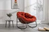 Streamdale Furniture Streamdale Orange Rattan Rocking Chair With Cushion