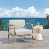 Streamdale Furniture Streamdale Oriana Aluminum Outdoor Patio Armchair With Cushions