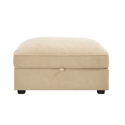 Streamdale Furniture Streamdale Ottoman - Chenille-wheat In Neutral