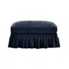 Streamdale Furniture Streamdale Ottoman Chenille -blue In Blue