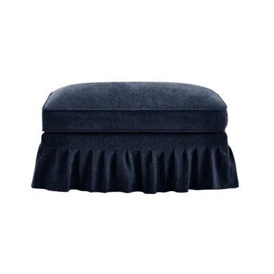 Streamdale Furniture Streamdale Ottoman Chenille -blue