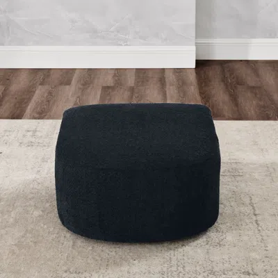 Streamdale Furniture Streamdale Ottoman For Modular Sofa In Black