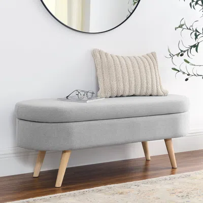 Streamdale Furniture Streamdale Ottoman Oval Storage Bench