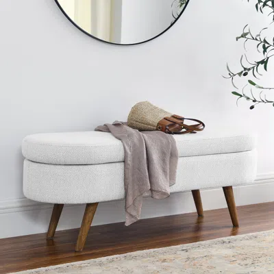 Streamdale Furniture Streamdale Ottoman Oval Storage Bench