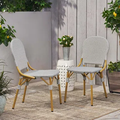 Streamdale Furniture Streamdale Outdoor Cafe Accent Chair Set (set Of 2)