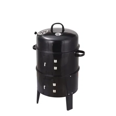 Streamdale Furniture Streamdale Outdoor Double-layer Grill, Charcoal Wood Fired Braising And Smoking Stove