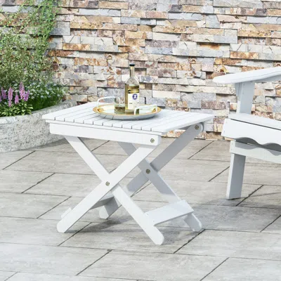 Streamdale Furniture Streamdale Outdoor Folding Wooden Side Table