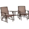 Streamdale Furniture Streamdale Outdoor Glider Chairs With Coffee Table