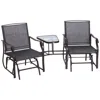 Streamdale Furniture Streamdale Outdoor Glider Chairs With Coffee Table