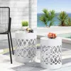 Streamdale Furniture Streamdale Outdoor Metal S/2 End Table