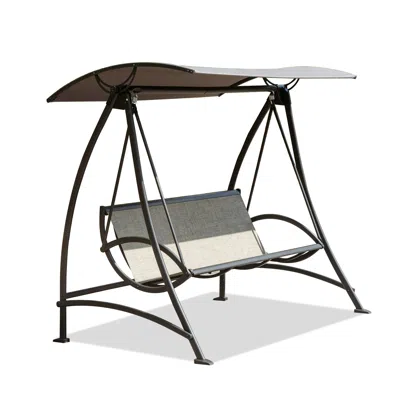 Streamdale Furniture Streamdale Outdoor Patio Swing With Adjustable Canopy