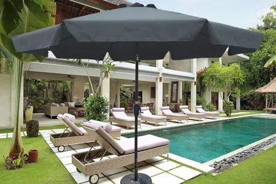 Streamdale Furniture Streamdale Outdoor Patio Umbrella 10ft With Flap
