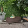 Streamdale Furniture Streamdale Outdoor Resin Wicker Storage Unit For Patio Pool Storage