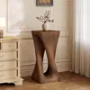 Streamdale Furniture Streamdale Outdoor Side Table, Twist Shape End Table, Decorative Accent Table.
