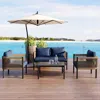Streamdale Furniture Streamdale Outdoor Sofa Set With Table For Garden/balcony