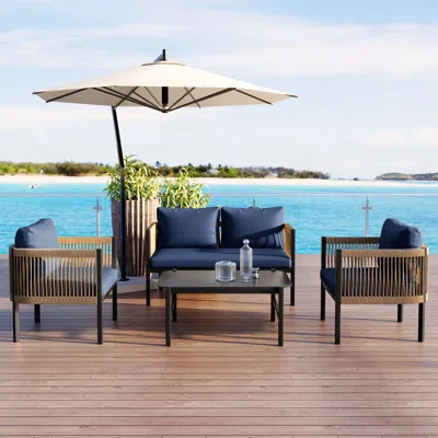 Streamdale Furniture Streamdale Outdoor Sofa Set With Table For Garden/balcony
