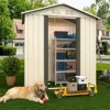 Streamdale Furniture Streamdale Outdoor Storage Garden Shed 5ftx3ft Apex Roof White