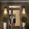 Streamdale Furniture Streamdale Outdoor Waterproof Transparent Led Crystal Wall Lamp (2 Packs) With Light Sense