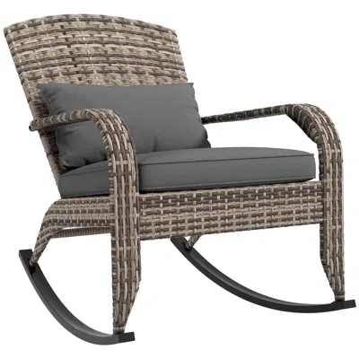 Streamdale Furniture Streamdale Outdoor Wicker Adirondack Rocking Chair