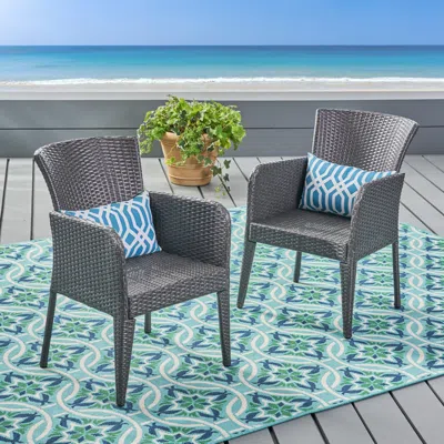Streamdale Furniture Streamdale Outdoor Wicker Dining Chairs - Durable & Stylish