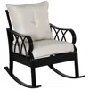 Streamdale Furniture Streamdale Outdoor Wicker Rocking Chair With Padded Cushions