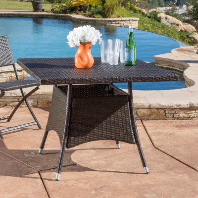 Streamdale Furniture Streamdale Outdoor Wicker Square Dining Table