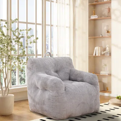 Streamdale Furniture Streamdale Oversized Bean Bag Sofa With High-density Memory Foam For Adults