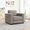 Streamdale Furniture Streamdale Oversized Chenille Accent Chair, Washable Cover, Light Brown
