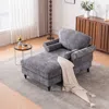 Streamdale Furniture Streamdale Oversized Chenille Chaise Lounge Sofa Bed - 5 Colors