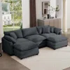 Streamdale Furniture Streamdale Oversized Modular Corduroy Sofa Set