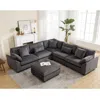 Streamdale Furniture Streamdale Oversized Modular Sectional Sofa: Corduroy Comfort For The Living Room