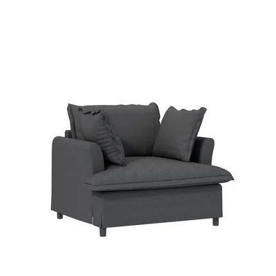 Streamdale Furniture Streamdale Oversized Single Sofa Module With Pillows