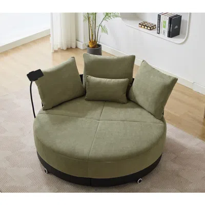 Streamdale Furniture Streamdale Oversized Swivel Chair With Phone Stand