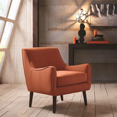 Streamdale Furniture Streamdale Oxford Mid-century Accent Chair In Orange