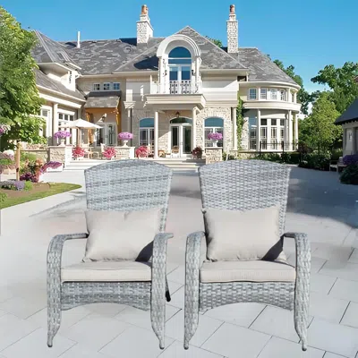 Streamdale Furniture Streamdale Patio Chair With Cushions( Grey Cushion)