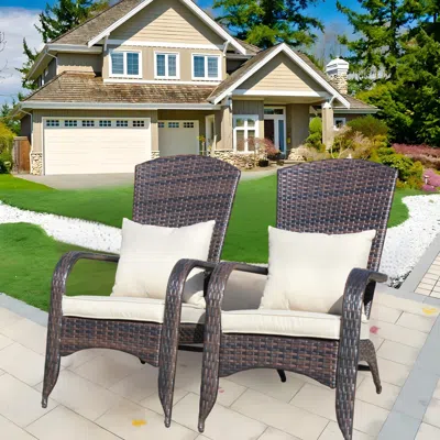 Streamdale Furniture Streamdale Patio Chair With Cushions(beige Cushion)