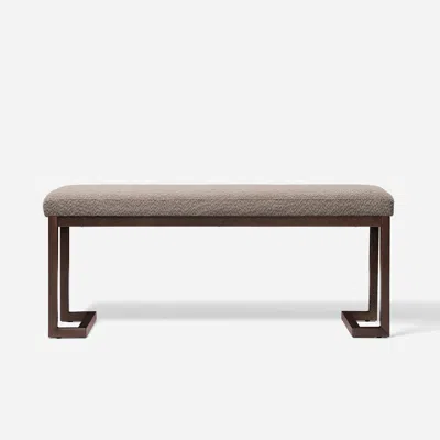 Streamdale Furniture Streamdale Pelican Bench - Tungsten Gray In Brown